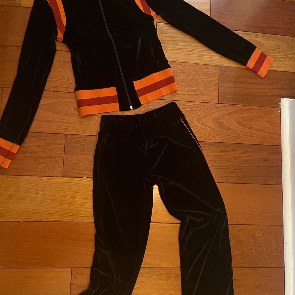 Iceberg Dance Costume Black and Orange Set